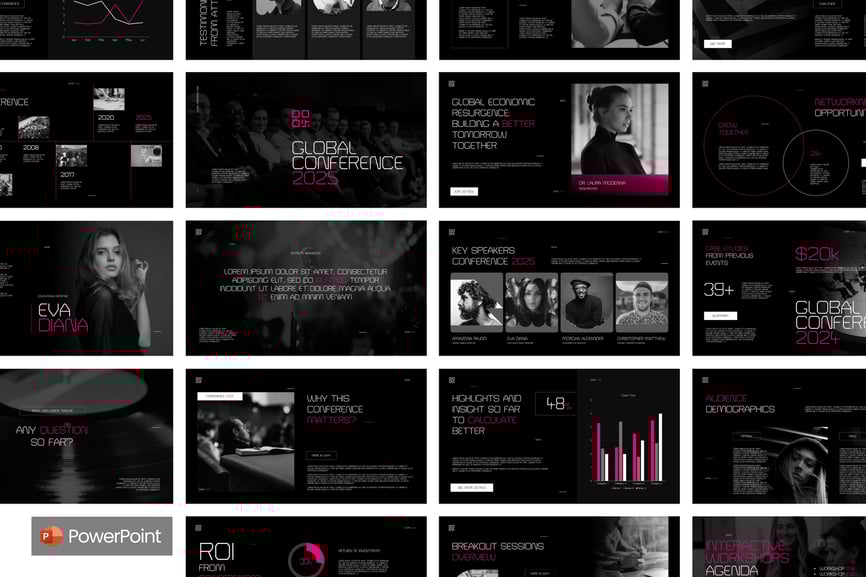 公司会议内容PPT模板 (PPTX)