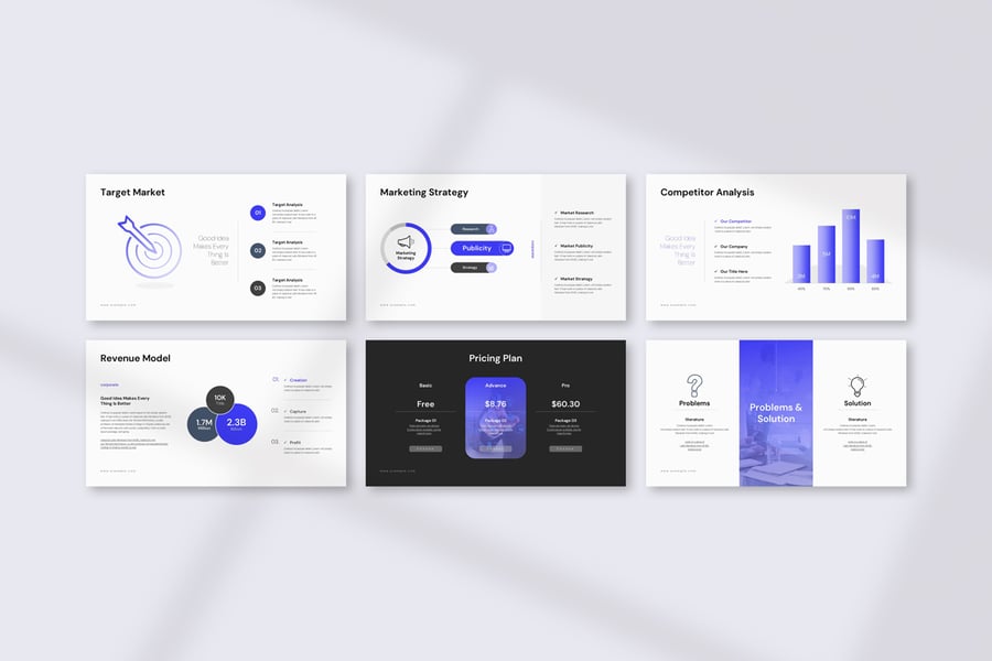 全球市场分析报告PPT模板 (PPTX)