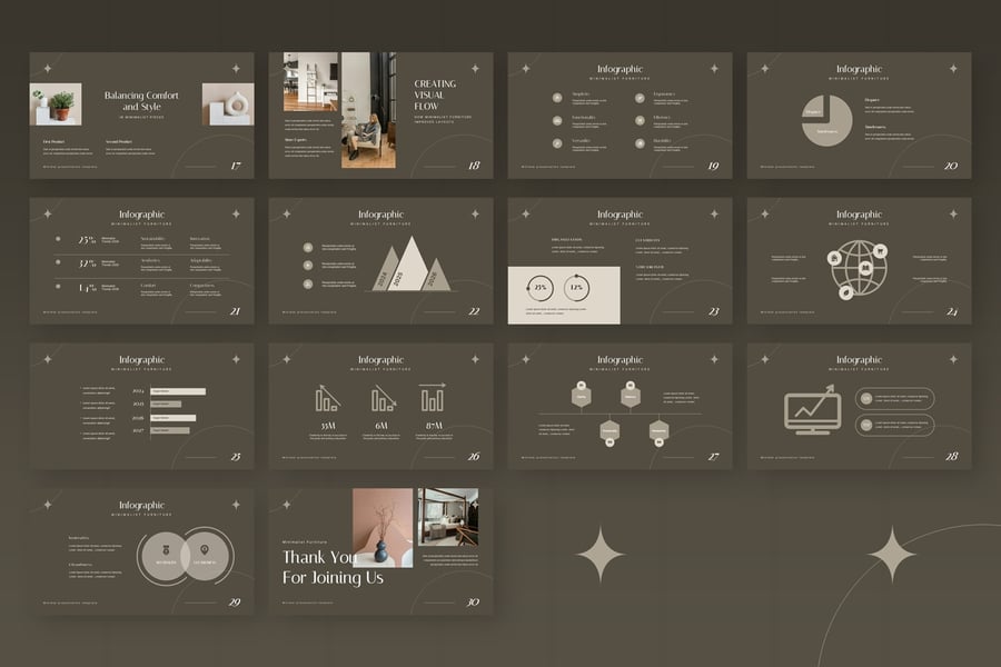 极简家具PPT模板 (PPTX)