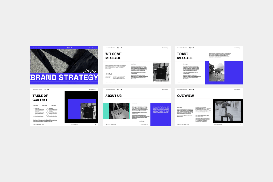 品牌策略PPT模板 (PPTX)