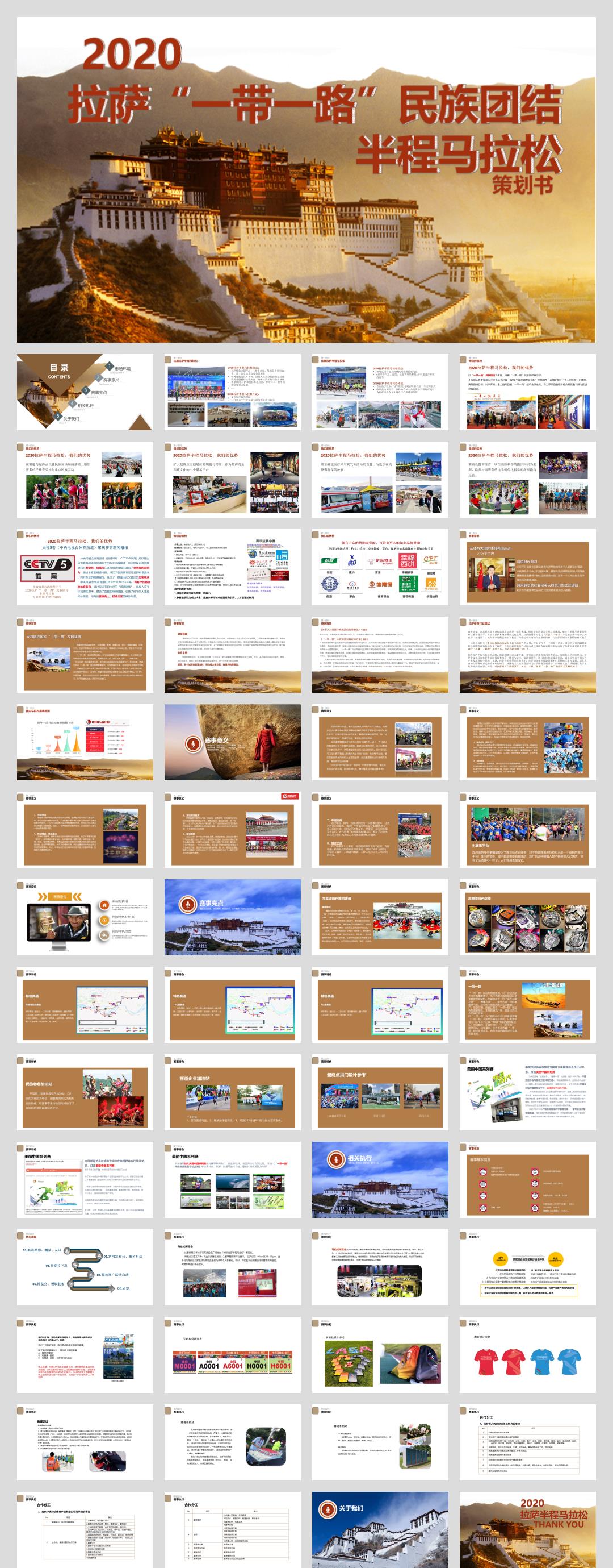 马拉松&半程马拉松&城市旅游&一带一路&民族团结.pptx