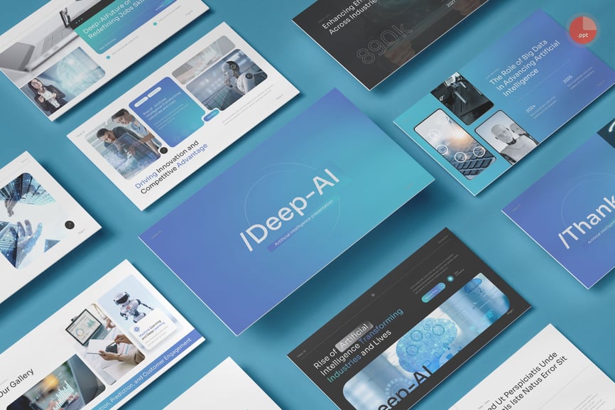 人工智能PPT模板 (PPTX,PPT)