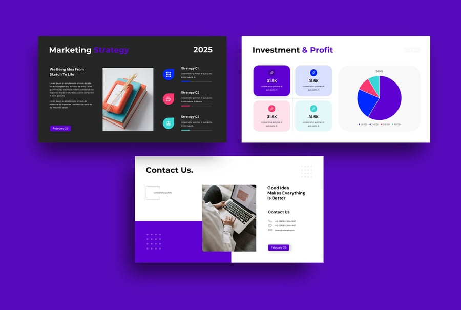 业务计划商务俯仰甲板演示模板PPT模板 (PPTX)