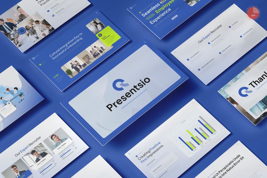 入职指南PPT模板 (PPTX)