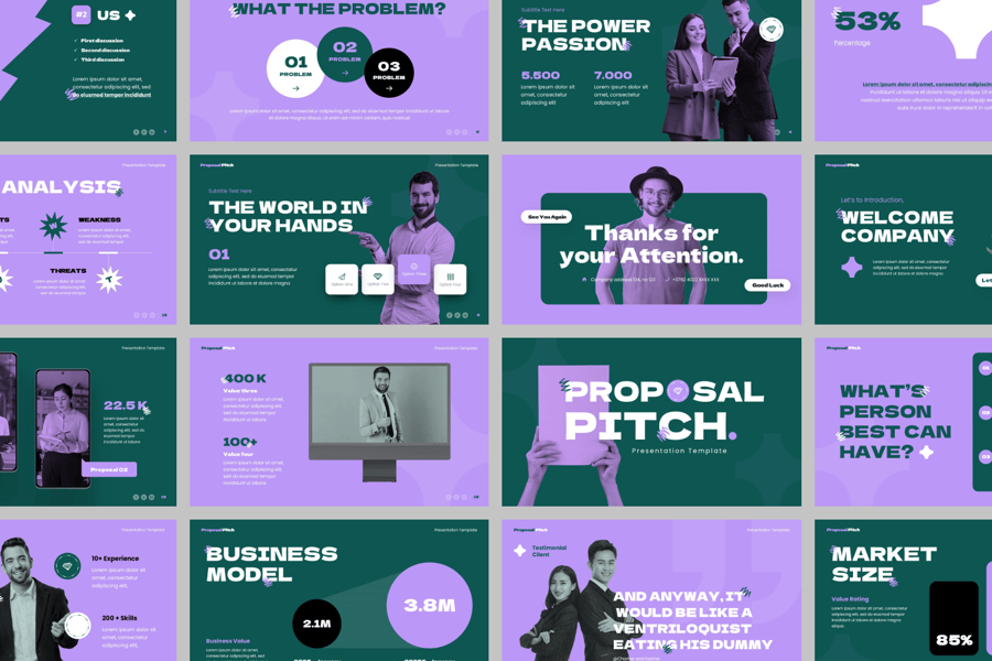 大胆的提议 PPT模板 (PPTX)