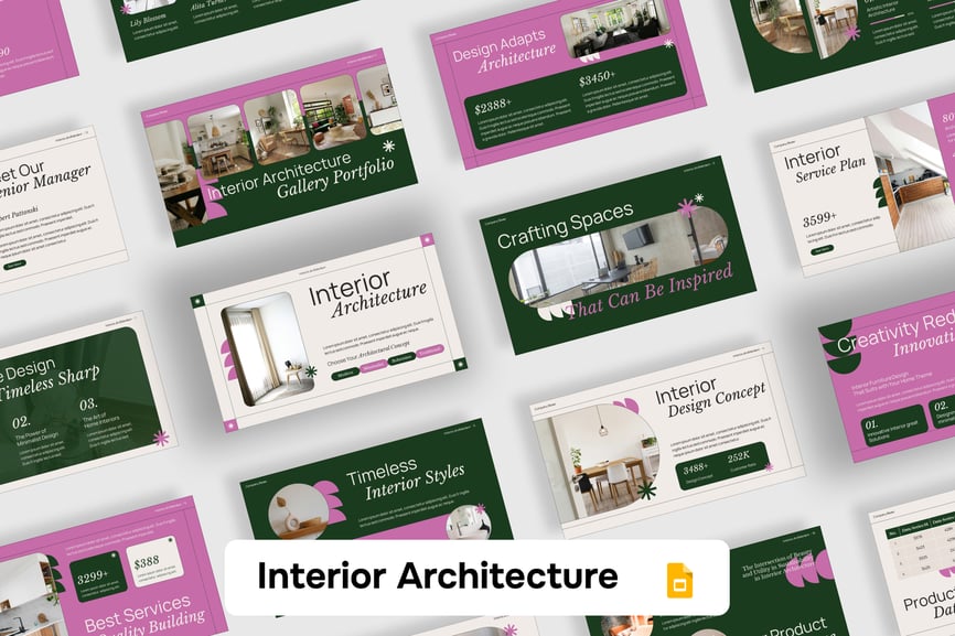 室内建筑PPT模板 (PPTX)