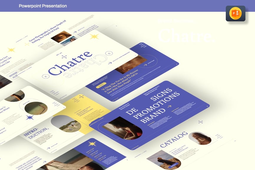 商业品牌PPT模板 (PPTX)