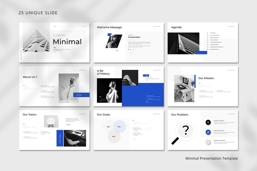 极简主义呈现模板PPT模板 (PPTX)