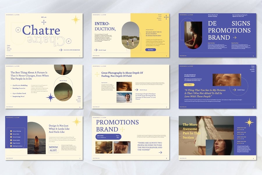 商业品牌PPT模板 (PPTX)