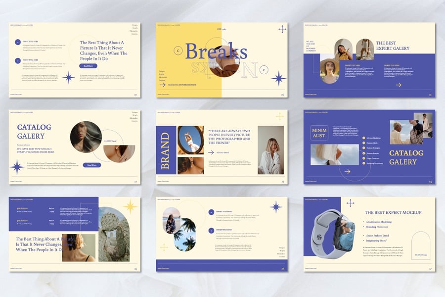 商业品牌PPT模板 (PPTX)