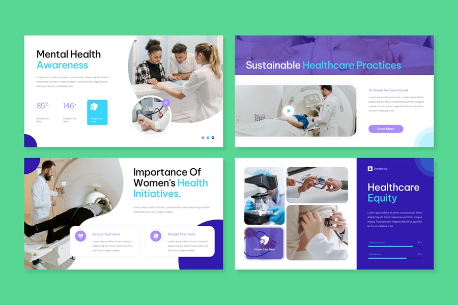 卫生保健PPT模板 (PPTX,PPT)