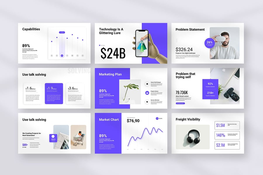 创意代理商俯仰甲板PPT模板 (PPTX)