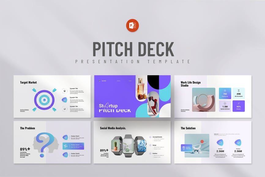 业务启动螺距甲板演示PPT模板 (PPTX)