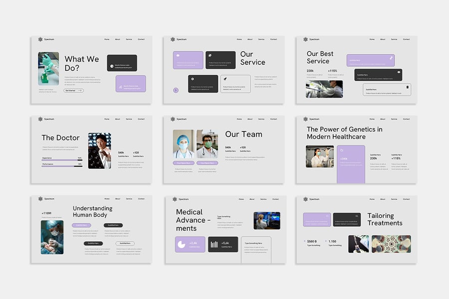 医学科学PPT模板 (PPTX)