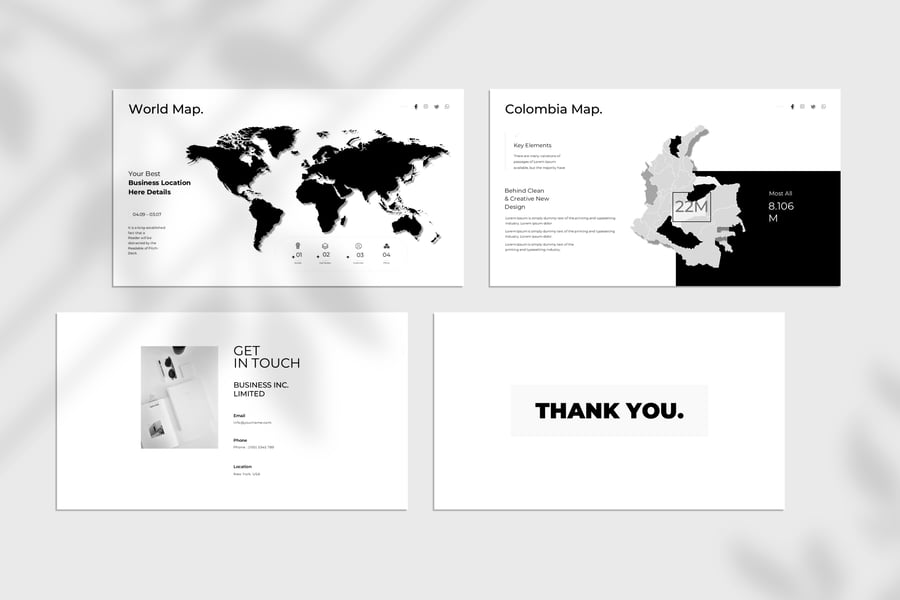 极简主义呈现模板PPT模板 (PPTX)