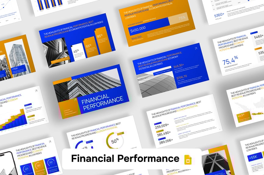 财务绩效PPT模板 (PPTX)