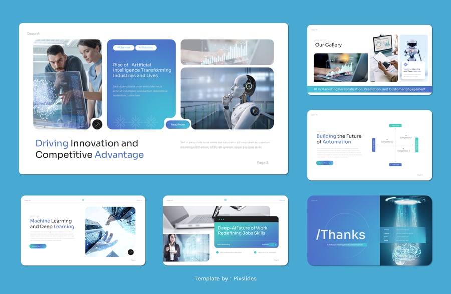 人工智能PPT模板 (PPTX,PPT)