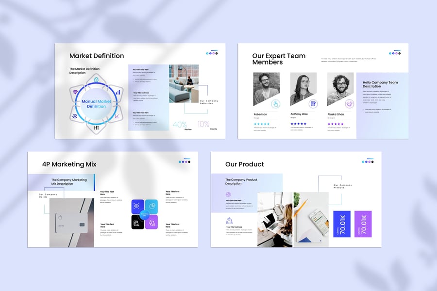 业务策略演示模板PPT模板 (PPTX)