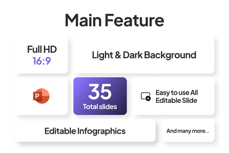 现代比较信息图PPT模板 (PPTX)