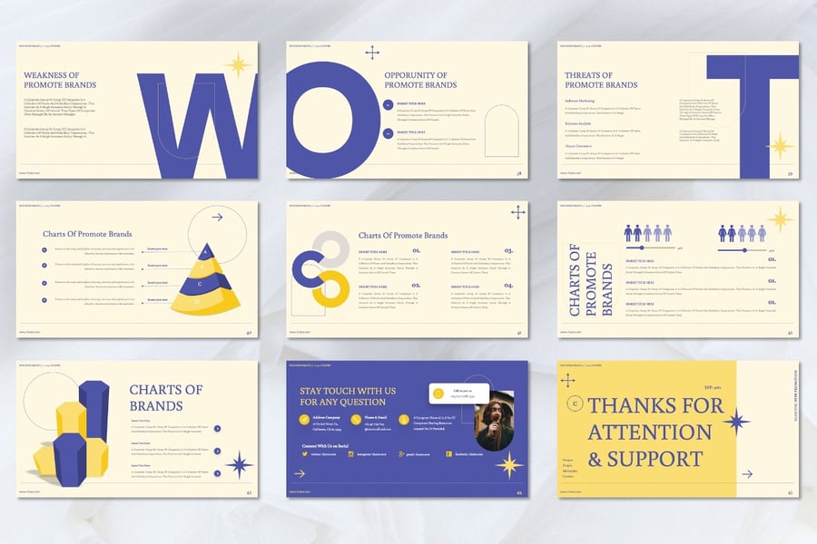 商业品牌PPT模板 (PPTX)