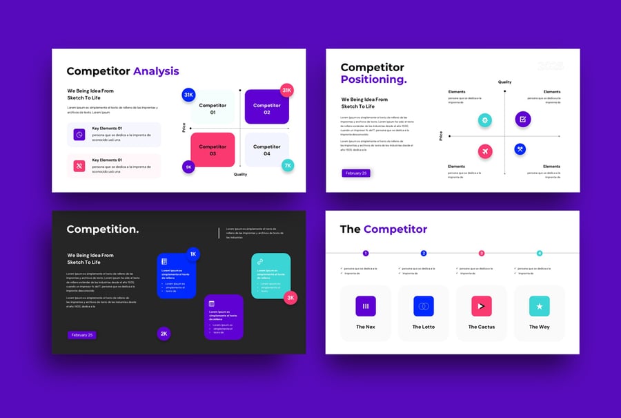 业务计划商务俯仰甲板演示模板PPT模板 (PPTX)