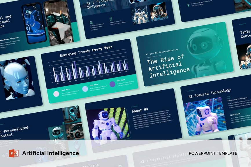 人工智能PPT模板 (PPTX)