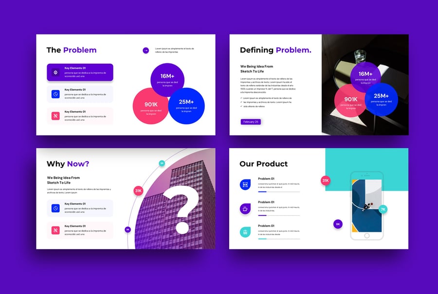 业务计划商务俯仰甲板演示模板PPT模板 (PPTX)