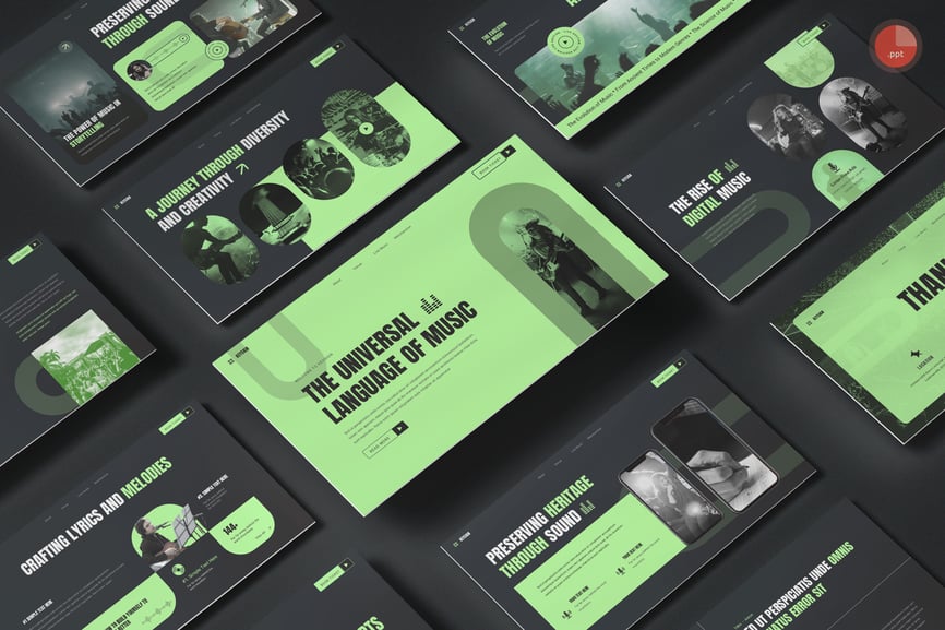 音乐与活动PPT模板 (PPT,PPTX)