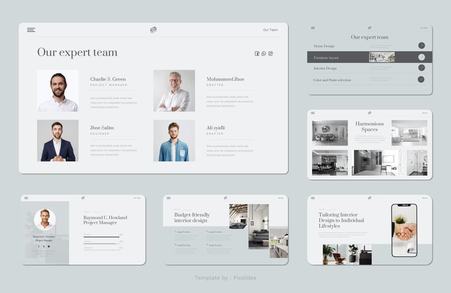 室内设计PPT模板 (PPT,PPTX)
