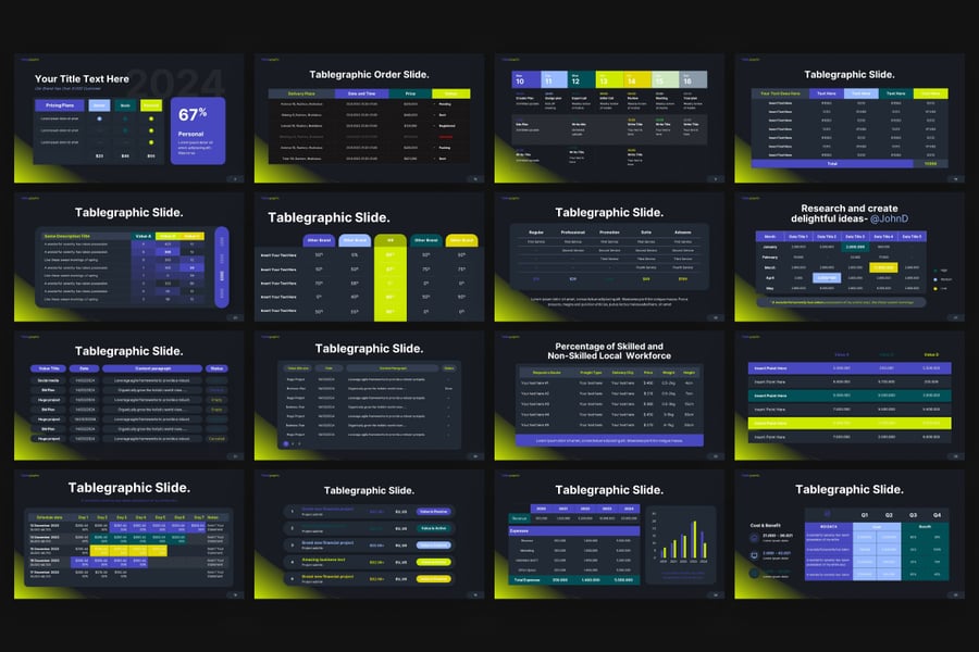 信息图表PPT模板 (PPTX)