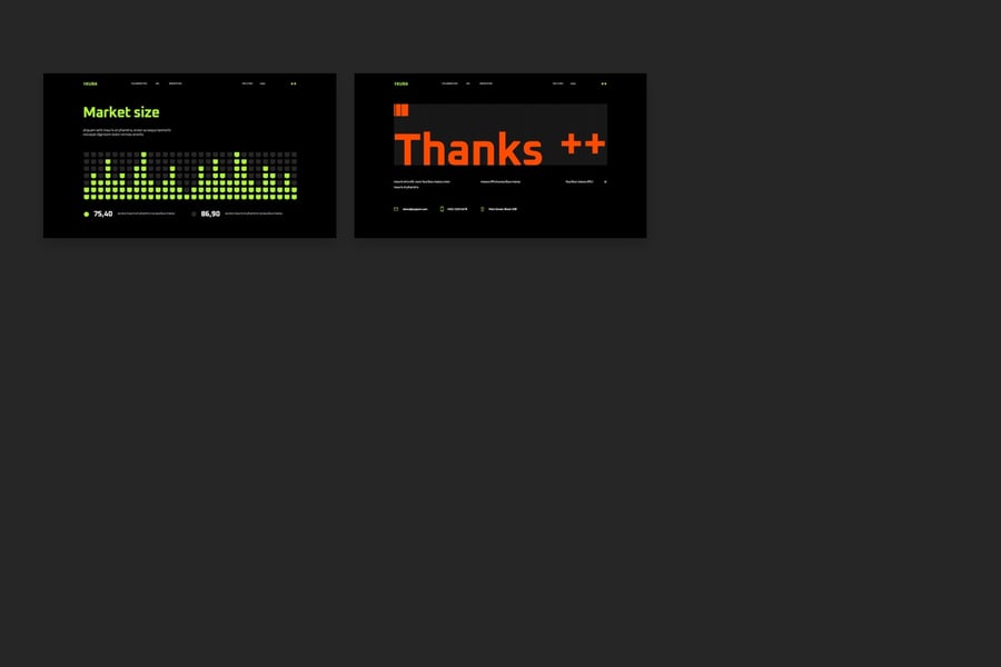 图表信息图表PPT模板 (PPTX)