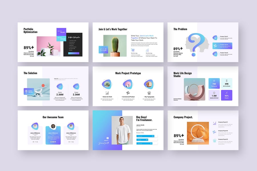 业务启动螺距甲板演示PPT模板 (PPTX)