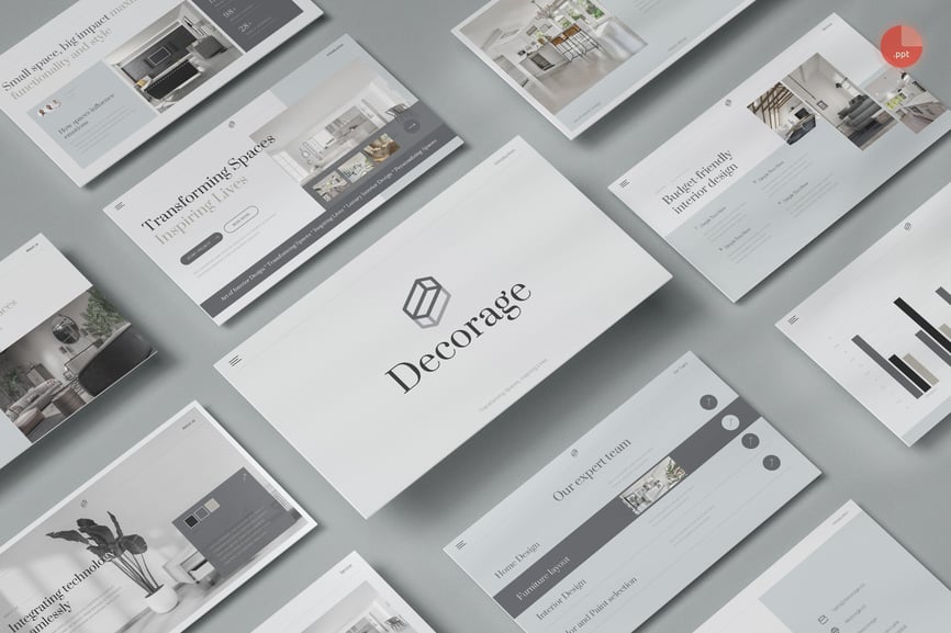 室内设计PPT模板 (PPT,PPTX)