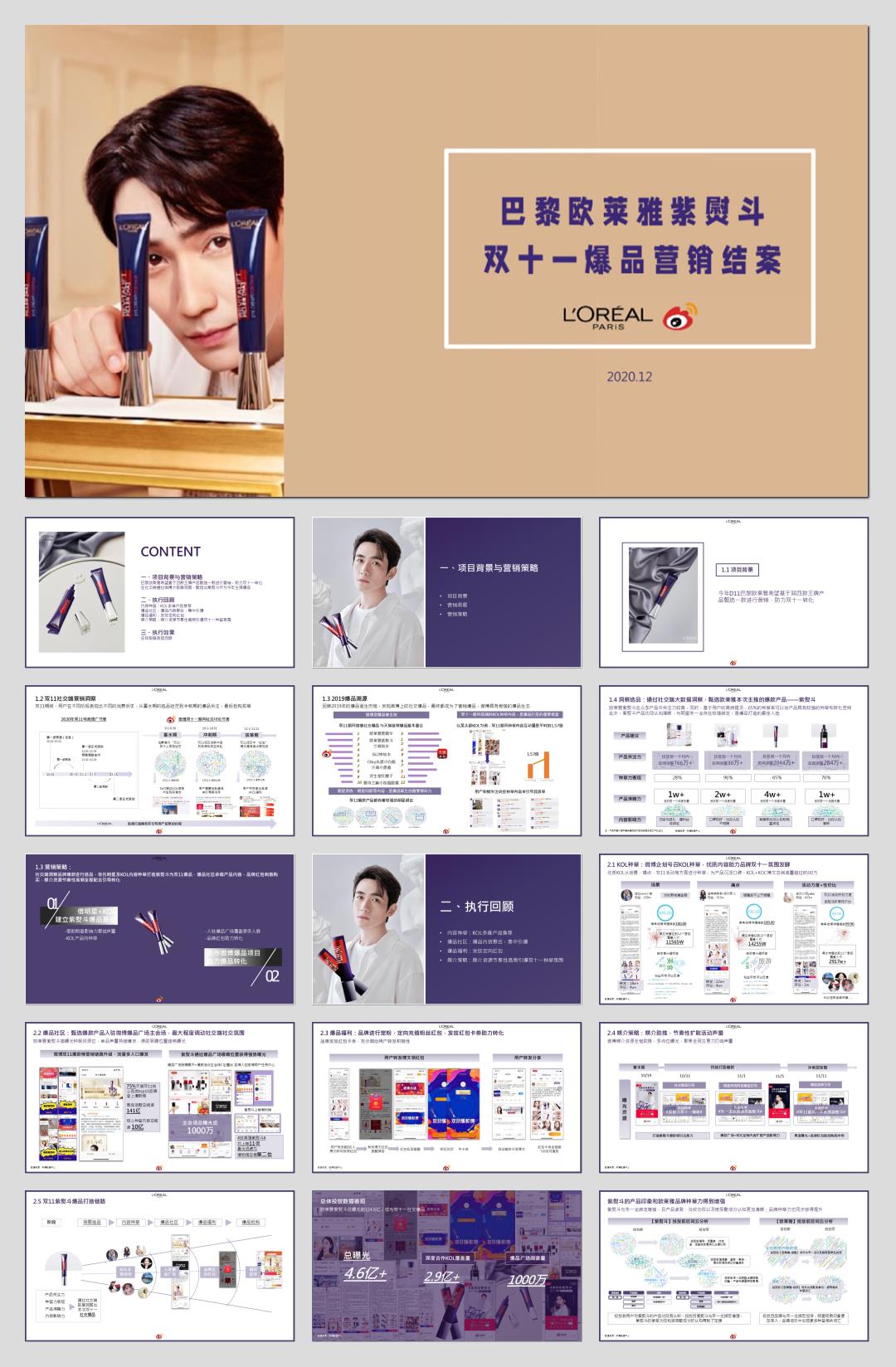 2020巴黎欧莱雅紫熨斗眼霜双11爆品打造结案.pptx