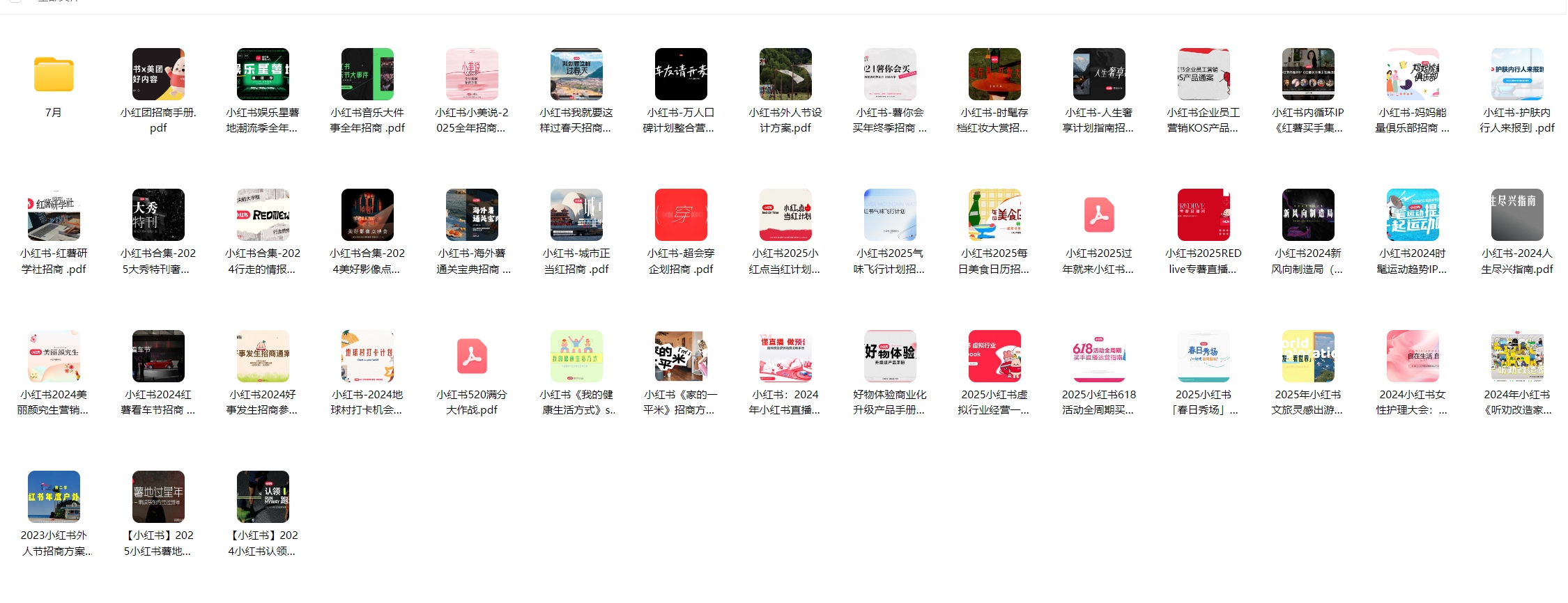 2025年小红书招商PPT案例灵感专题合集（300份）