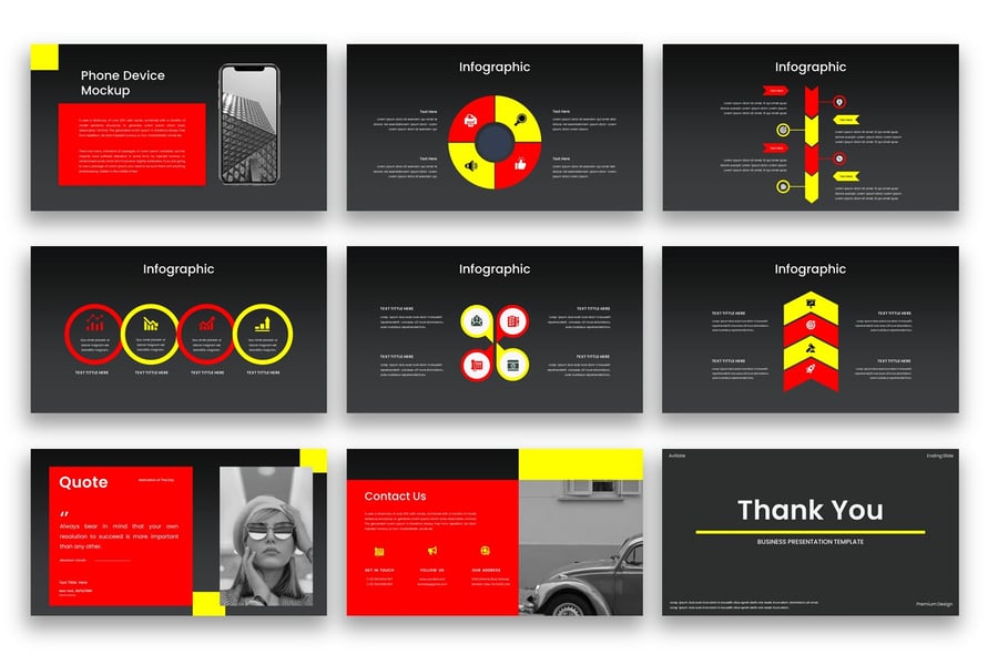 业务展示PPT模板 (PPTX)