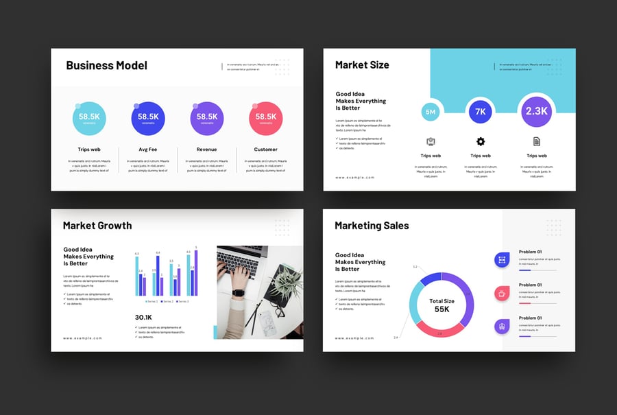 业务计划演示模板PPT模板 (PPTX)