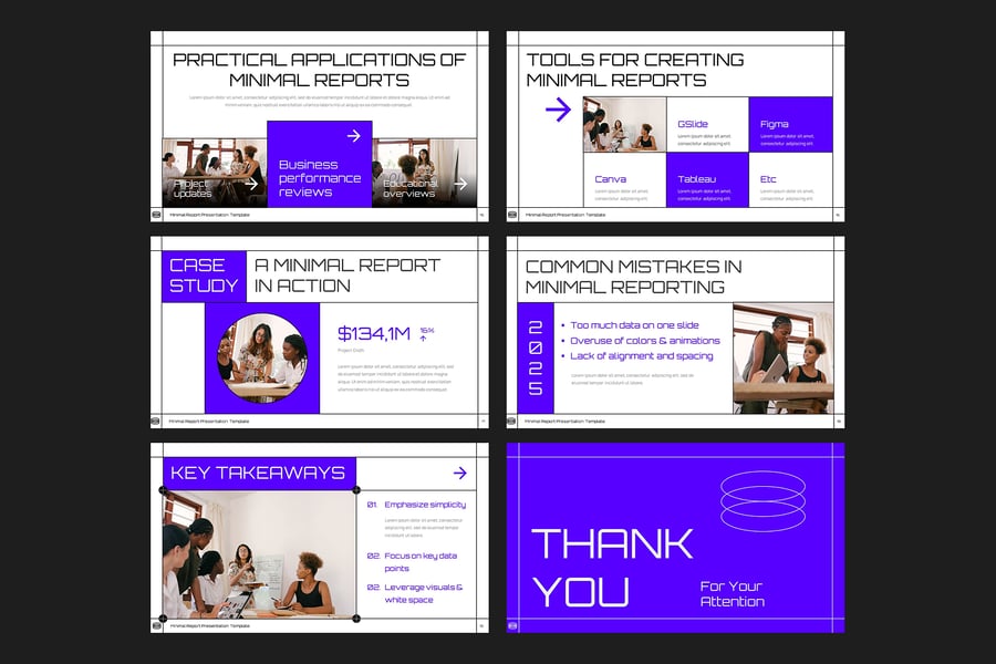 极简主义报告PPT模板 (PPTX)