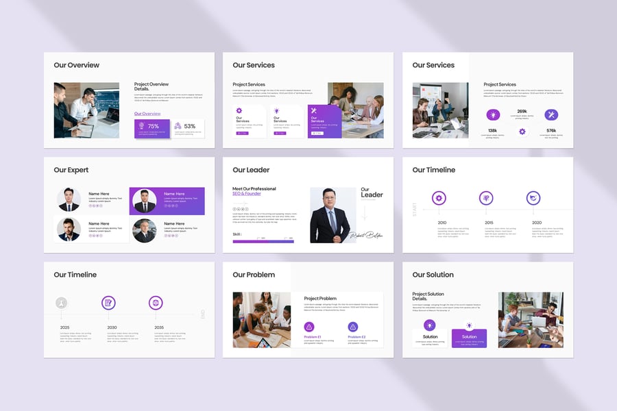 项目提案PPT模板 (PPTX)