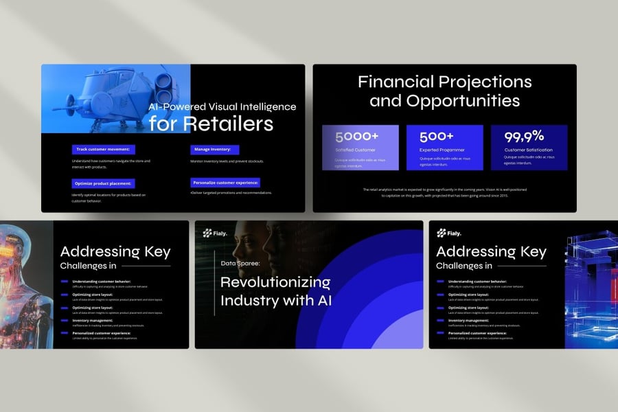 AI创新PPT模板 (PPTX)