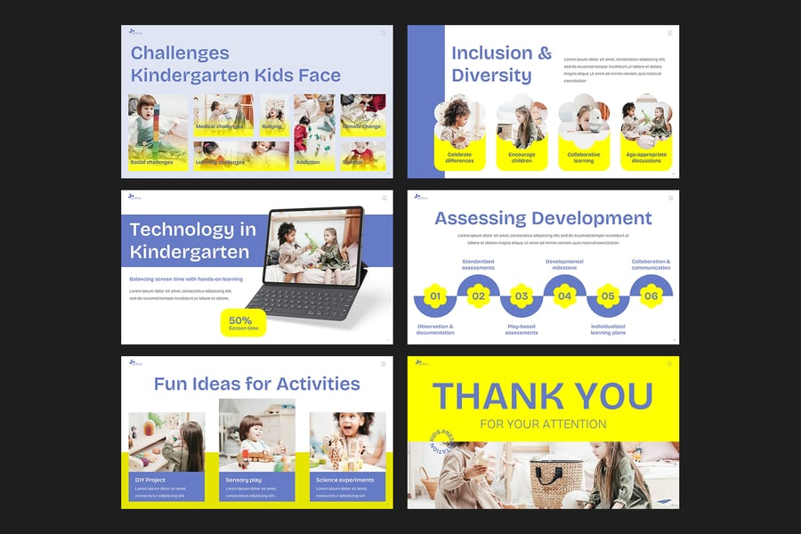 孩子们的演讲PPT模板 (PPTX)