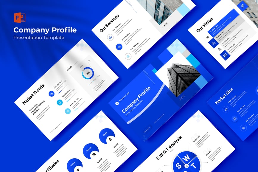 公司资料演示模板PPT模板 (PPTX)