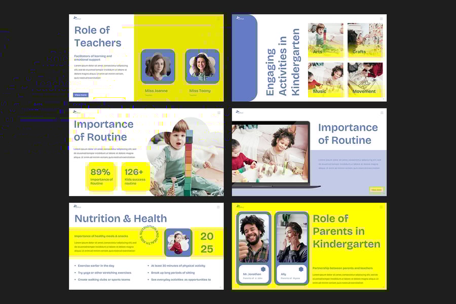 孩子们的演讲PPT模板 (PPTX)