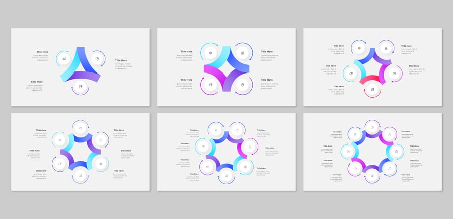 循环动画PowerPoint信息图表图PPT模板 (PPTX)