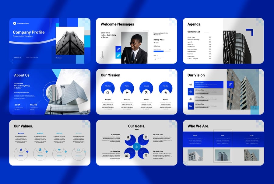 公司资料演示模板PPT模板 (PPTX)