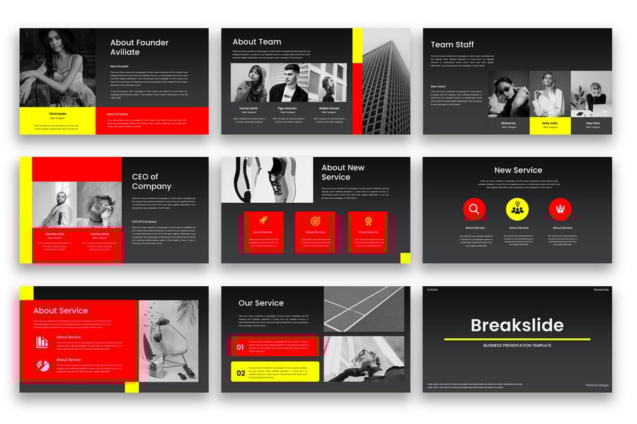 业务展示PPT模板 (PPTX)