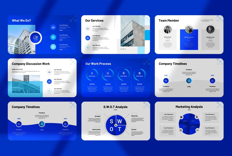 公司资料演示模板PPT模板 (PPTX)