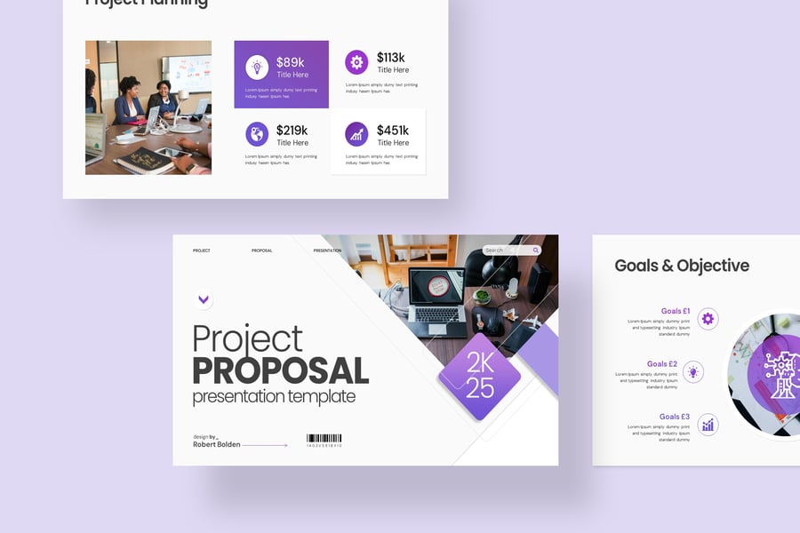 项目提案PPT模板 (PPTX)