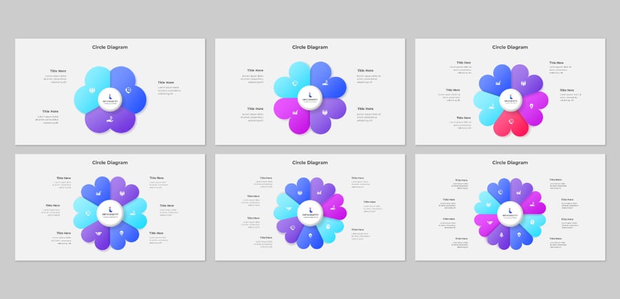 循环动画PowerPoint信息图表图PPT模板 (PPTX)
