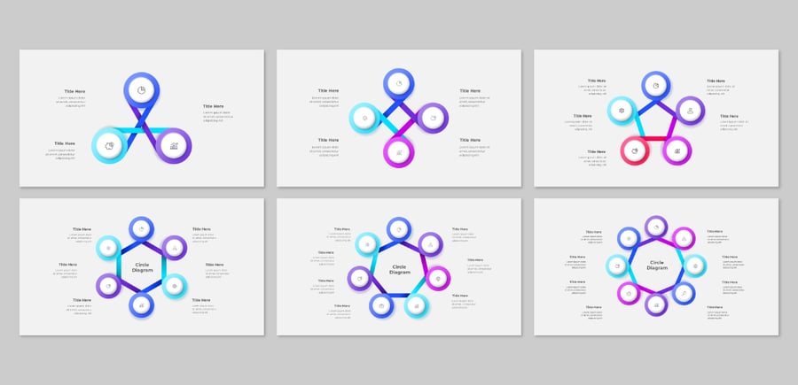 循环动画PowerPoint信息图表图PPT模板 (PPTX)